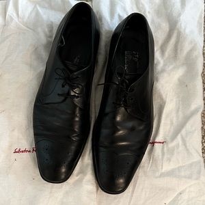 Salvatore Ferragamo Oxford Toe Cap Dress Shoes